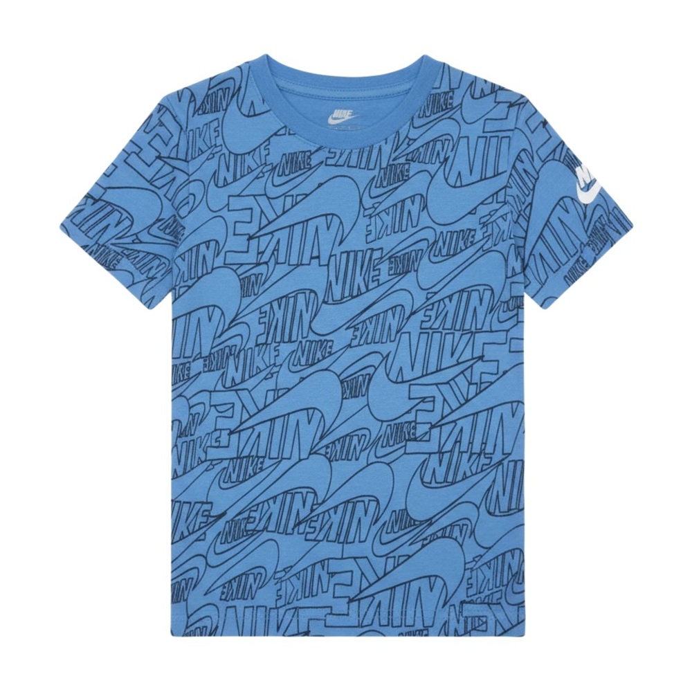Nike Boys Blue Tee with Graphic Print